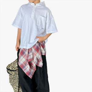 Nouvelle collection été 2026 : Polo coréen pour enfants, style preppy décontracté, avec lettres au dos, manches courtes, pour garçons et filles, haut polyvalent - Product Image 6