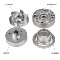 Pièces de moyeu à bride usinées CNC sur mesure OEM, composants métalliques de précision