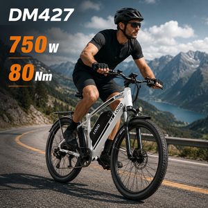 Bicicleta Eléctrica Urbana DM427, 750W, 27.5'', Batería de 48V 27AH, Alcance de 108 km, Doble Suspensión, Bicicleta Eléctrica para Larga Distancia - Product Image 1