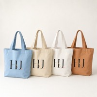 Sac fourre-tout en toile personnalisé avec logo, sac de courses réutilisable en coton, poignées renforcées pour les courses, le travail, les voyages, vente en gros