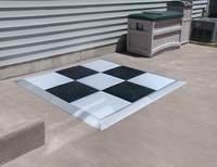 Plancher de danse portable pour fêtes, mariages et événements, en ABS+PVC, installation rapide et facile pour chapiteau ou utilisation en extérieur