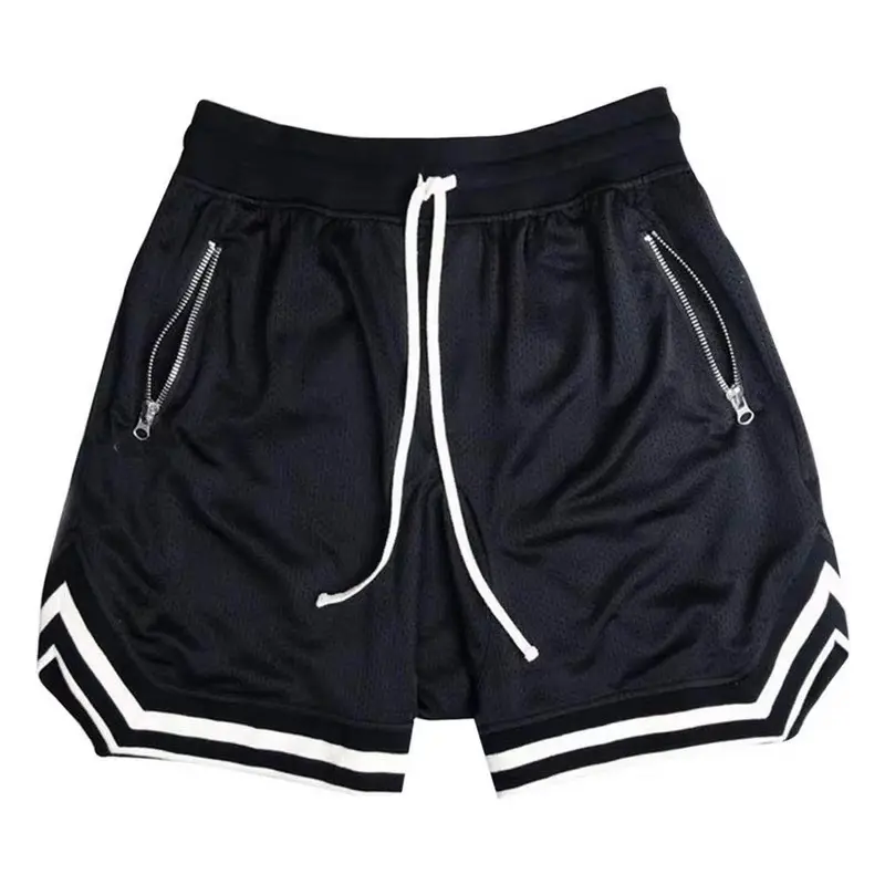 Short de basket-ball athlétique personnalisé de haute qualité pour hommes, vêtements de sport en maille à séchage rapide avec poches