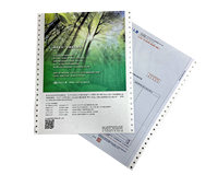 Formulaires et cartes commerciales personnalisés en continu, numéros de codes-barres, certificat de garantie, impression sur film en carton