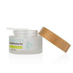 Tapa de bambú esmerilada para crema facial, contenedor de vidrio con tapa de bambú de 50ml, 1oz, <span class=keywords><strong>2022</strong></span> - Product Image 2