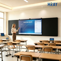 Интерактивная панель HRAY 86 дюймов для обучения, Android 13, 32 ГБ памяти, для использования в классах, доступны OEM и ODM решения