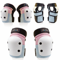 Ensemble de protections réglables en plastique pour genoux, coudes et poignets – Protection professionnelle pour le roller, le skateboard, le cyclisme (enfants et adultes)