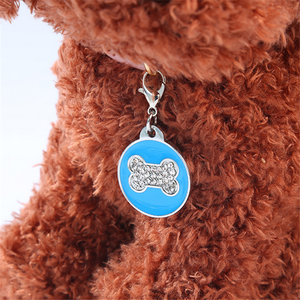 Étiquettes en métal de haute qualité ronde en aluminium blanc en métal chien et chat étiquette d'identification pour animaux de compagnie étiquette de chien - Product Image 6