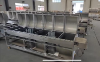 Rôtissoire autoportante en acier inoxydable rôtissoire rôtissoire grillades à charbon de bois paniers à rouler pour faire pivoter le four à poulet