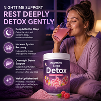 Poudre Détox Sommeil OEM ODM Marque Privée Bien-être Digestif Nocturne Framboise Citron Soutien au Sommeil