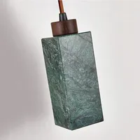 Nouveau Droplight suspendu en marbre noir blanc naturel pour îlot de cuisine Table à manger Restaurant Bar chambre chevet alimenté par courant alternatif