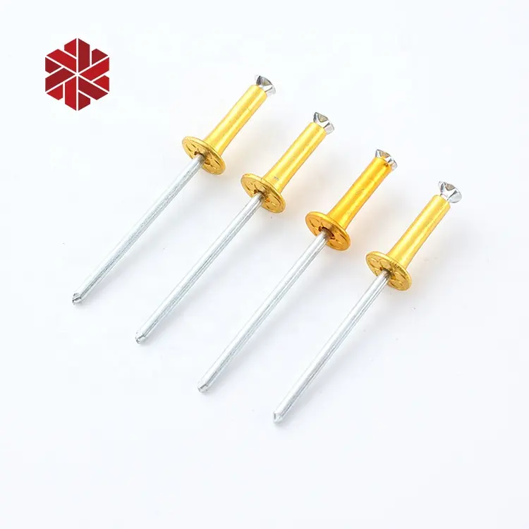 Color Blind Rivet Metal Screw Rivet 6Mm-30Mm Length Small Solid Steel Color Pop Semi Tubular Rivets