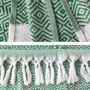 39x71 quá khổ Thổ Nhĩ Kỳ cotton bãi biển khăn trước khi rửa Trọng lượng nhẹ cát miễn phí nhanh chóng khô Thổ Nhĩ Kỳ khăn tắm bãi biển khăn tắm - Product Image 2