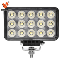Projecteur LED 60W pour camion et remorque, faisceau large 6 pouces, 4500LM, étanche IP67, 9-32V, boîtier en aluminium, lentille PC, 50000H