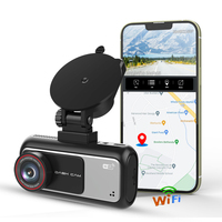 Caméra de tableau de bord double objectif 4K avec enregistrement ADAS, WiFi 5G, capteur G, WDR et moniteur de stationnement avant/arrière
