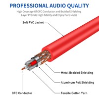 La personnalisation du mélangeur de ligne audio de canon de microphone mâle-femelle est connectée au câble XLR à trois conducteurs de microphone