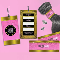 Étiquettes et autocollants personnalisés pour extensions de cheveux humains, perruques pour femmes, avec logo imprimé en vinyle, pour la création de marque DIY