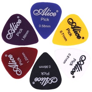 Médiators de guitare en plastique Alice 0,58 mm 0,71 mm 0,81 mm Finition mate Non enduits Accessoires pour guitare acoustique et électrique - Product Image 3