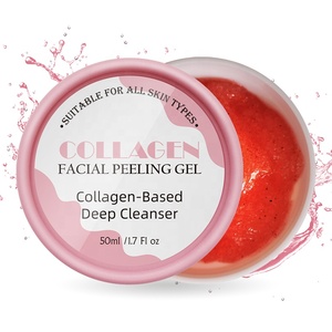 Gel de <span class=keywords><strong>gommage</strong></span> du <span class=keywords><strong>visage</strong></span> au collagène, outil de soins de la peau, nettoyant Facial, vente en gros, - Product Image 2