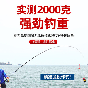 Caña de Pescar Guangwei Shangzhouwu de 6m, Acción Media Rápida, para Pesca en Mar y Pesca a Mano, con Anillas Grandes de SIC - Product Image 3