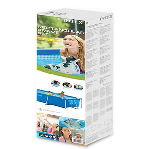 <span class=keywords><strong>Piscina</strong></span> <span class=keywords><strong>Intex</strong></span> 28272, <span class=keywords><strong>Piscina</strong></span> Rectangular Fácil de Instalar, Piscinas Elevadas con Marco Metálico Plegable, <span class=keywords><strong>Piscina</strong></span> Fuori Terra - Product Image 5