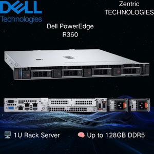 Serveur rack Dell PowerEdge R360 1U d'origine avec processeur Intel Xeon E-2400, mémoire DDR5 ECC pour les centres de données d'entreprises et PME - Product Image 1