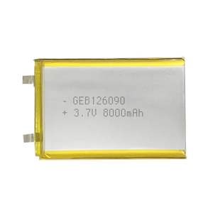 Preço de fábrica Multi-funcional 8000mAh 126090 lipo custo de lítio polímero bateria 3.7v <span class=keywords><strong>5000mah</strong></span> - Product Image 1