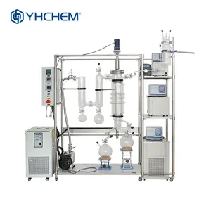 Lab and Industrial scale glass wiped film molecular distillation system for distillation and extraction