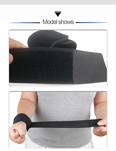 Penjepit pergelangan tangan Neoprene bernapas, untuk Fitness angkat beban dengan dukungan perlindungan tali olahraga - Product Image 5
