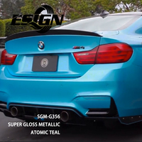Rollo de pegatinas de vinilo para envolver coche atómico metálico súper brillante