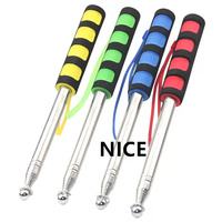 Drapeau télescopique portable en acier inoxydable réglable avec poignée en mousse antidérapante pour événements, défilés et guide touristique