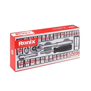 로닉스 RH-2641 모델 자동차 수리 도구 40pcs 소켓 렌치 세트 래칫 토크 렌치 콤보 도구 키트 자동 수리 세트