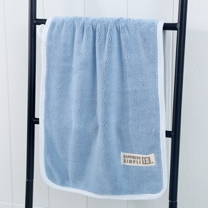 Serviette unie en velours corail pour hommes et femmes, style adulte, épaisse, douce, absorbante, sans peluches, pour le lavage du <span class=keywords><strong>visage</strong></span>, usage domestique, vente en gros - Product Image 6