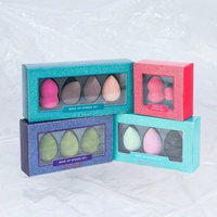 Boîte personnalisée haut de gamme pour éponge de maquillage, emballage en papier portable pour Beauty Blender, inserts en blister étanches pour crème contour des yeux, gaufrés