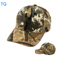 Gorra de Béisbol Táctica Personalizada de Fábrica con Camuflaje Selva y Puntos, Costuras en Contraste, 100% Poliéster Sarga Transpirable