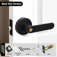 Cerradura Inteligente Tuya con Manija de Palanca y Huella Dactilar, Control por Aplicación, Entrada sin Llave, Cerradura Digital para Puerta de Madera, Hotel, Oficina