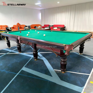 STELLARWAY 10ft 12ft Home Russische Piramide Pooltafel met Verstelbare Hoogtepoten, Leisteenblad en Rubberen Kussens voor de Spelkamer - Product Image 2