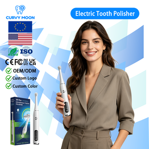 CURVY <span class=keywords><strong>MOON</strong></span> 5 Modos de Intensidad Ajustables para Cuidado Bucal, Seguro para el Esmalte, Blanqueador Dental, Eliminación Eficaz de la Placa, Pulidor de Dientes - Product Image 1