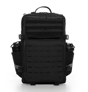 Sac de Voyage Imperméable Personnalisé avec Logo, Sac de Préparation des Repas de Fitness Noir 45L, Sac à Dos Tactique pour la Préparation des Repas de Gym, Sac à Déjeuner pour Hommes - Product Image 2