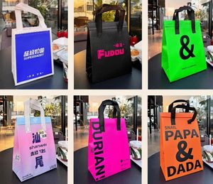 Sac isotherme personnalisé en non-tissé de grande taille / Sac isotherme en aluminium non-tissé souple pour pique-nique pliable - Product Image 4