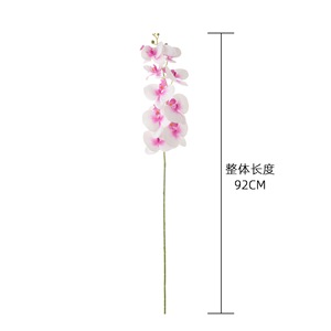 ดอกกล้วยไม้ฟาแลนนอปซิสประดิษฐ์ สีขาว สีม่วงอ่อน สีม่วงเข้ม ทำจาก PVC ยางนิ่ม สำหรับตกแต่งงานแต่งงาน - Product Image 4