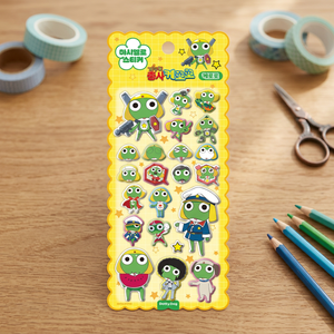 Keroro Sgt Frog PVC UV Printed 3D Puffy Soft UV Varnished Marshmallow Stickers Korean <b>Cute</b> Cartoon Character Diary Planner - Product Image 3