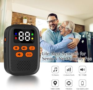 Sistema de Alerta Inalámbrico ANGUS para Cuidadores, Botón de Llamada para Personas Mayores, Alcance de 328 pies, <span class=keywords><strong>Alarma</strong></span> de 110dB, <span class=keywords><strong>Sin</strong></span> <span class=keywords><strong>Cuota</strong></span> <span class=keywords><strong>Mensual</strong></span>, Monitoreo para Adultos Mayores - Product Image 2