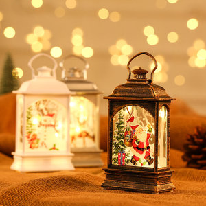 New Christmas decorative light-up portable oil lamp, LED <b>window</b> display ornament, party decoration, children's gift - Product Image 3