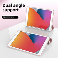 Étui pour tablette iPad 11 Mini 7 11e génération en cuir PU et silicone souple avec support pour stylet