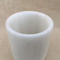 Porte-bougie élégant en marbre blanc et granit, écologique, certifié LFGB, 8CMX10CM, avec couvercle doré, nouveau design, pots en pierre, décoration d'intérieur