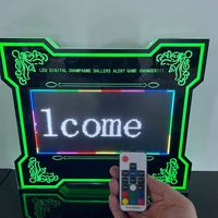 Présentateur de bouteille en acrylique à led personnalisé programme d'application panneau d'affichage à messages panneau d'affichage à led pour fête d'anniversaire en boîte de nuit