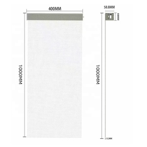 Nhà máy Trung Quốc P10 tự dính LED màn hình phim màn hình trong suốt cho quảng cáo TV trên cửa sổ kính linh hoạt trong suốt - Product Image 4