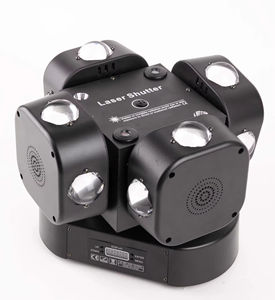 Luces <span class=keywords><strong>DJ</strong></span> de Aluminio y Plástico en Oferta, Luces Estroboscópicas, Láser para Discoteca, Navidad, Efecto de Haz de Luz Móvil, Iluminación de Escenario - Product Image 5