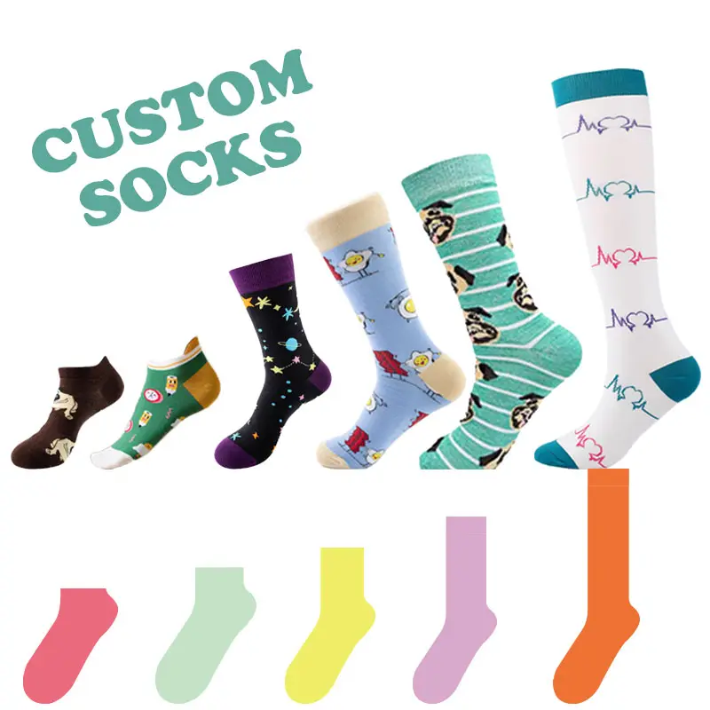 Free Samples Custom Logo Sports Sock Men Women Cotton Anti Slip Ankle Crew Sock Running Cycling Basketball Athletic Sports Socks