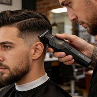 Nouveau produit : Tondeuse à cheveux en forme de T avec station de charge, 7000 tr/min, tondeuse puissante pour barbier, écran LED, tondeuse à barbe pour styliste